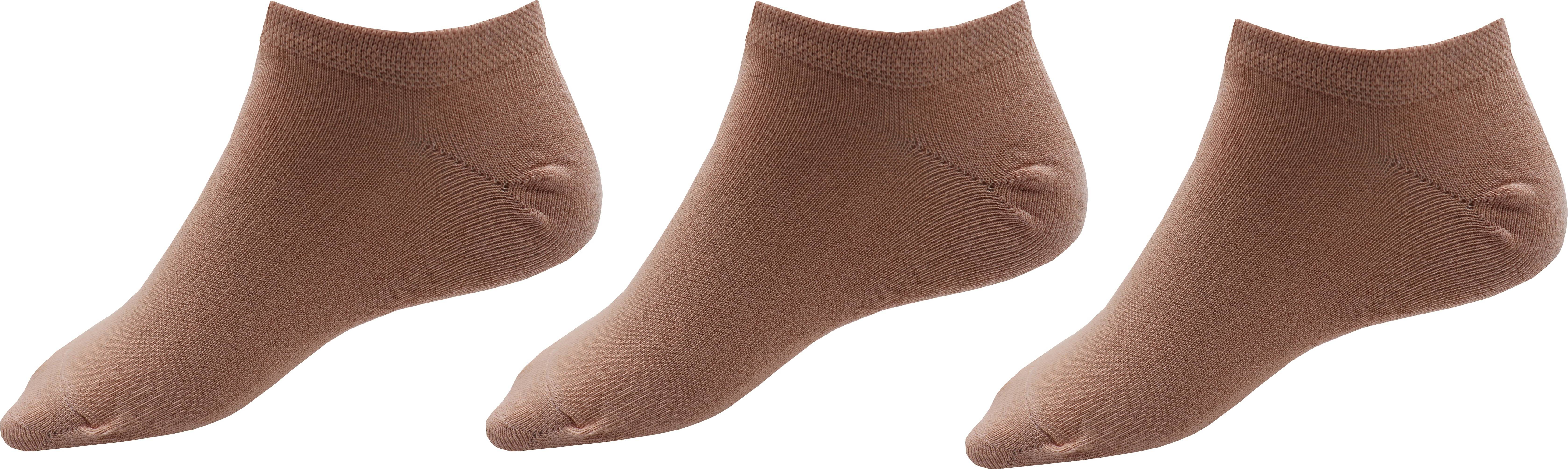     			RC. ROYAL CLASS - Beige Cotton Women's Ankle Length Socks ( Pack of 3 )