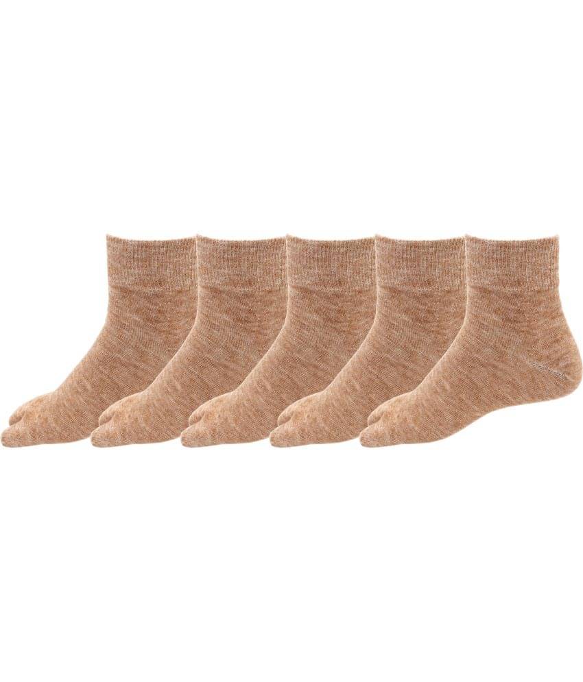 RC. ROYAL CLASS - Beige Woollen Women's Ankle Length Socks ( Pack of 5 ) RC. ROYAL CLASS - Beige Woollen Women's Ankle Length Socks ( Pack of 5 )