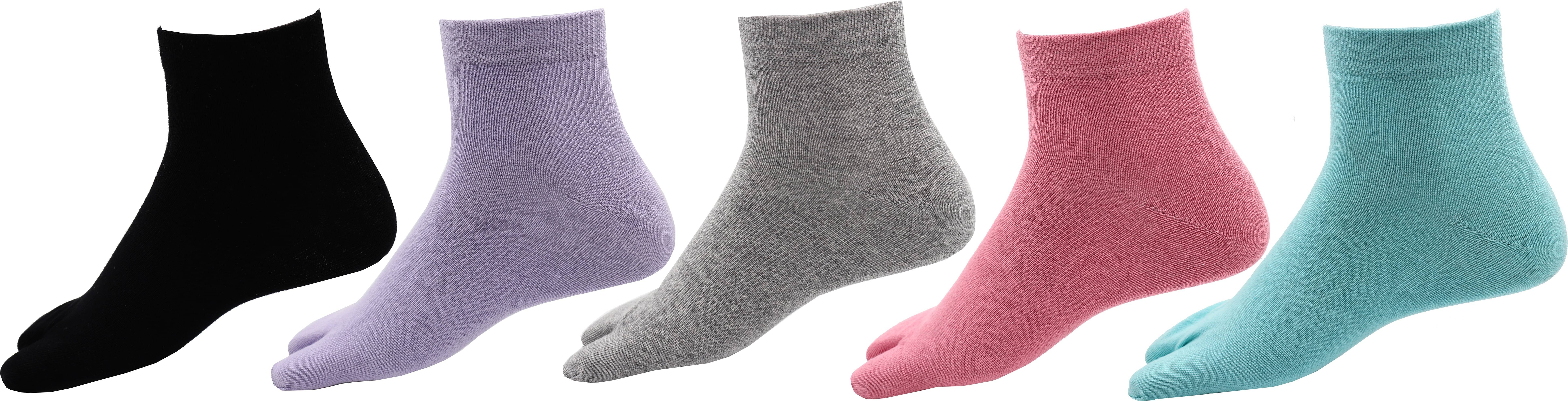     			RC. ROYAL CLASS - Multicolor Cotton Women's Thumb Socks ( Pack of 5 )
