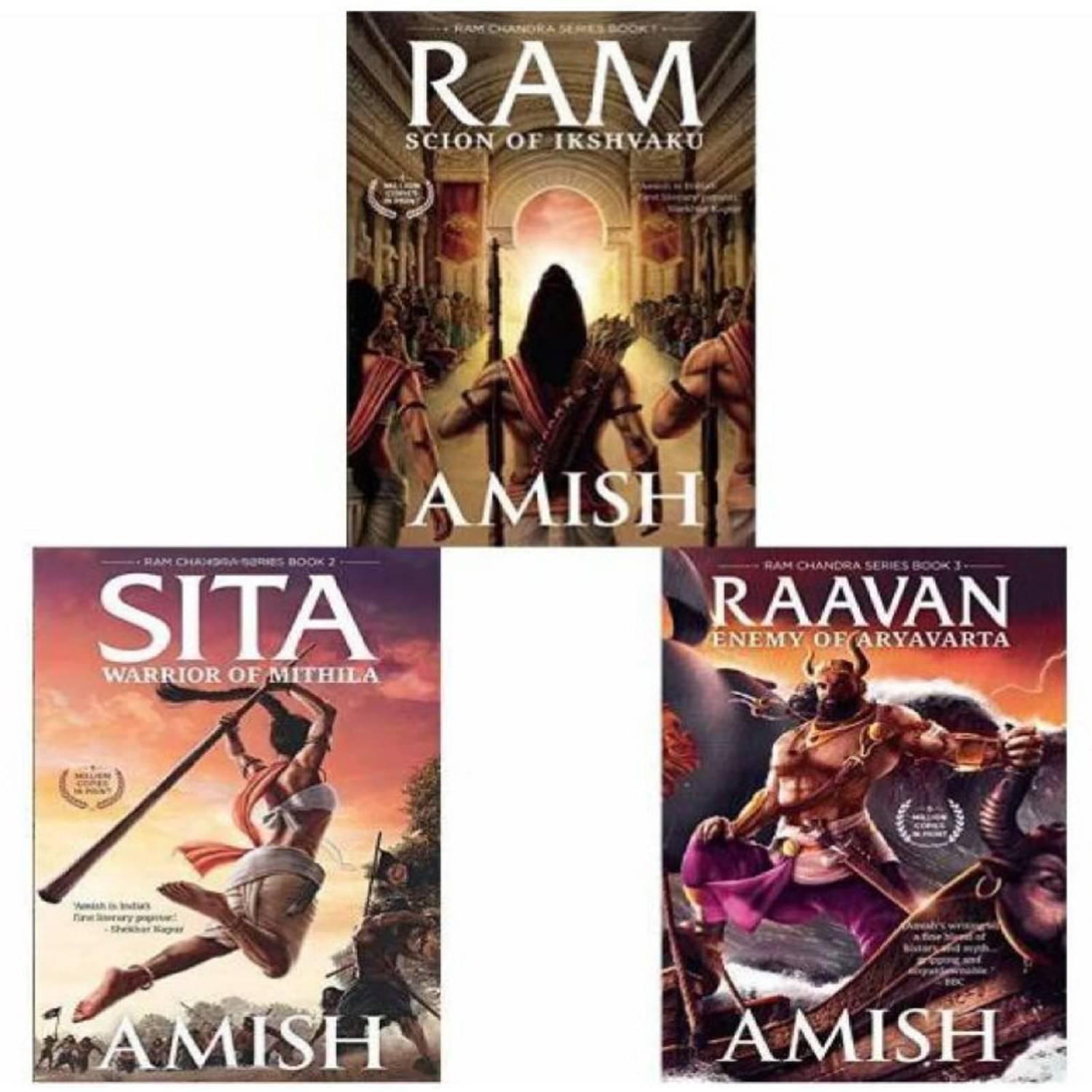    			Ram Chandra Series - Ram, Sita & Raavan (Set of 3 Books) English Paperback By Amish Tripathi