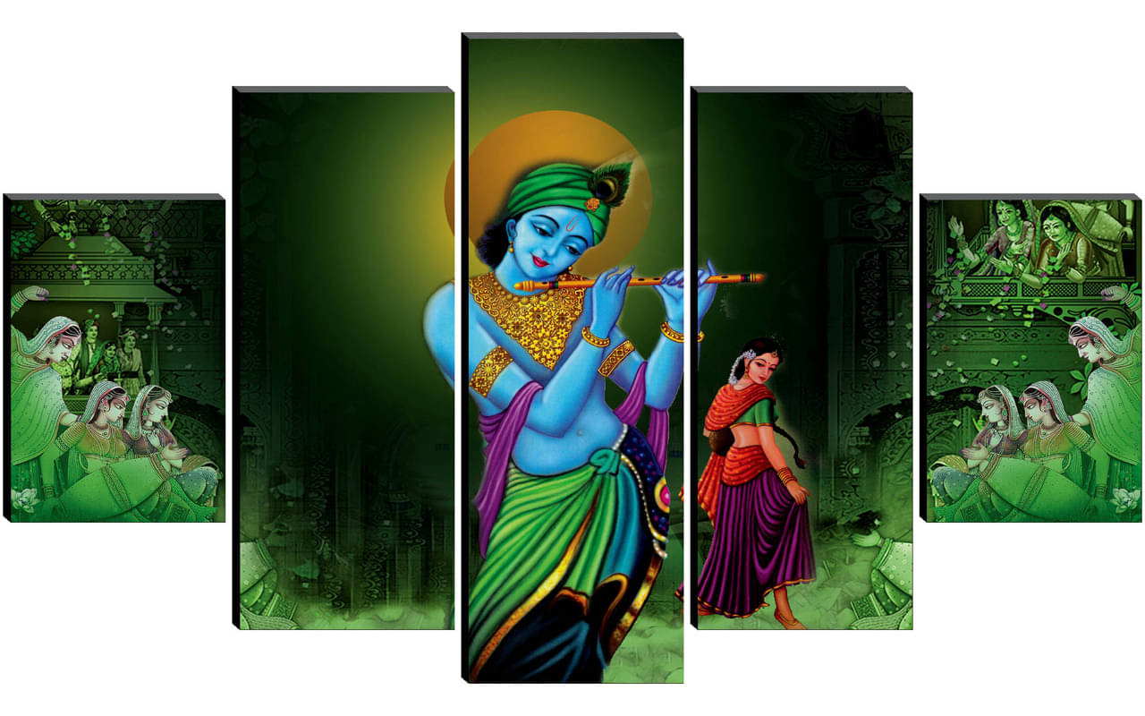 Saf Radha Krishna Ji Religious Wall Hanging Framed Painting Saf Radha Krishna Ji Religious Wall Hanging Framed Painting