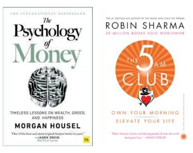     			The Psychology of Money+The 5 AM Club: Own Your Morning, Elevate Your Life(Set of 2 Books)