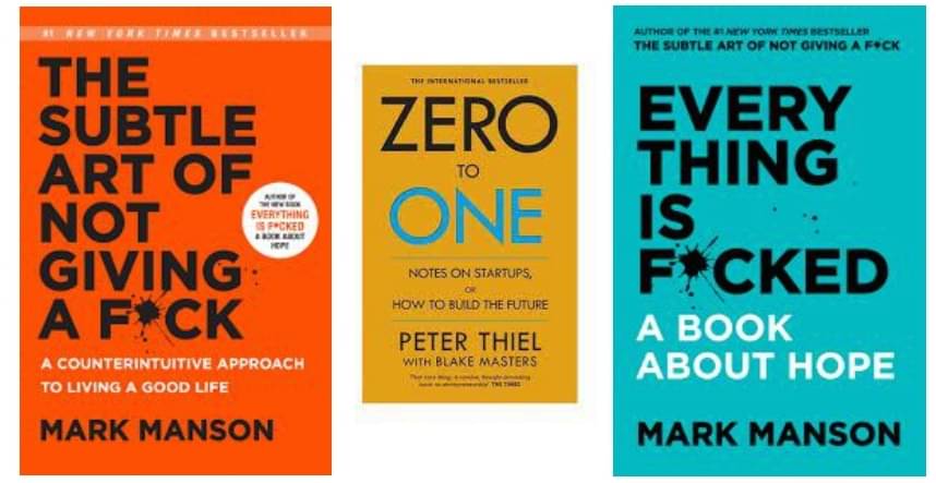 The Subtle Art of Not Giving A F*ck + Everything is F*cked + Zero to One (set of 3 books) The Subtle Art of Not Giving A F*ck + Everything is F*cked + Zero to One (set of 3 books)
