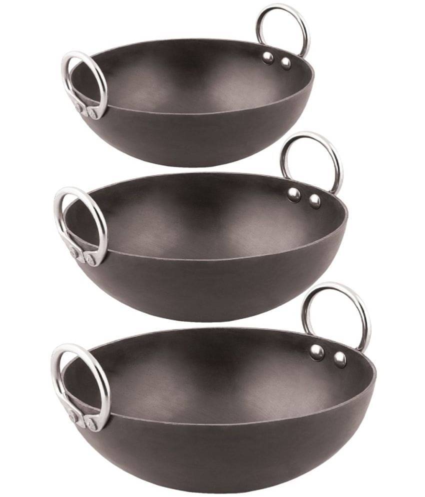 Veer - Iron Non coated Deep Kadhai 3000 ml Veer - Iron Non coated Deep Kadhai 3000 ml