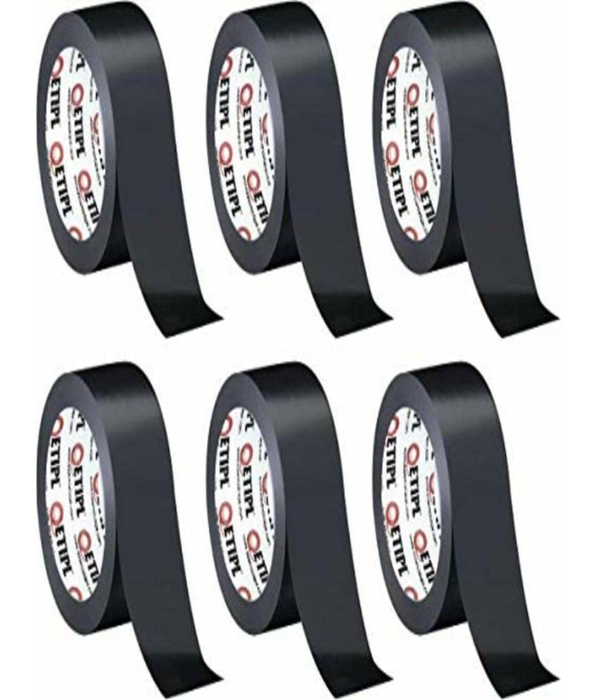     			ETI - Black Single Sided Cello Tape 48MMx65MTR (Pack of 6)