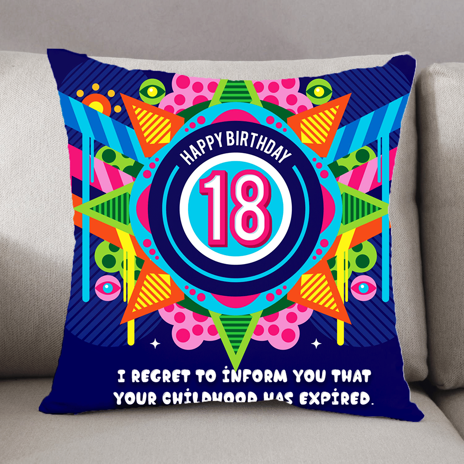     			Ros - Multicolor Gifting Printed Cushion