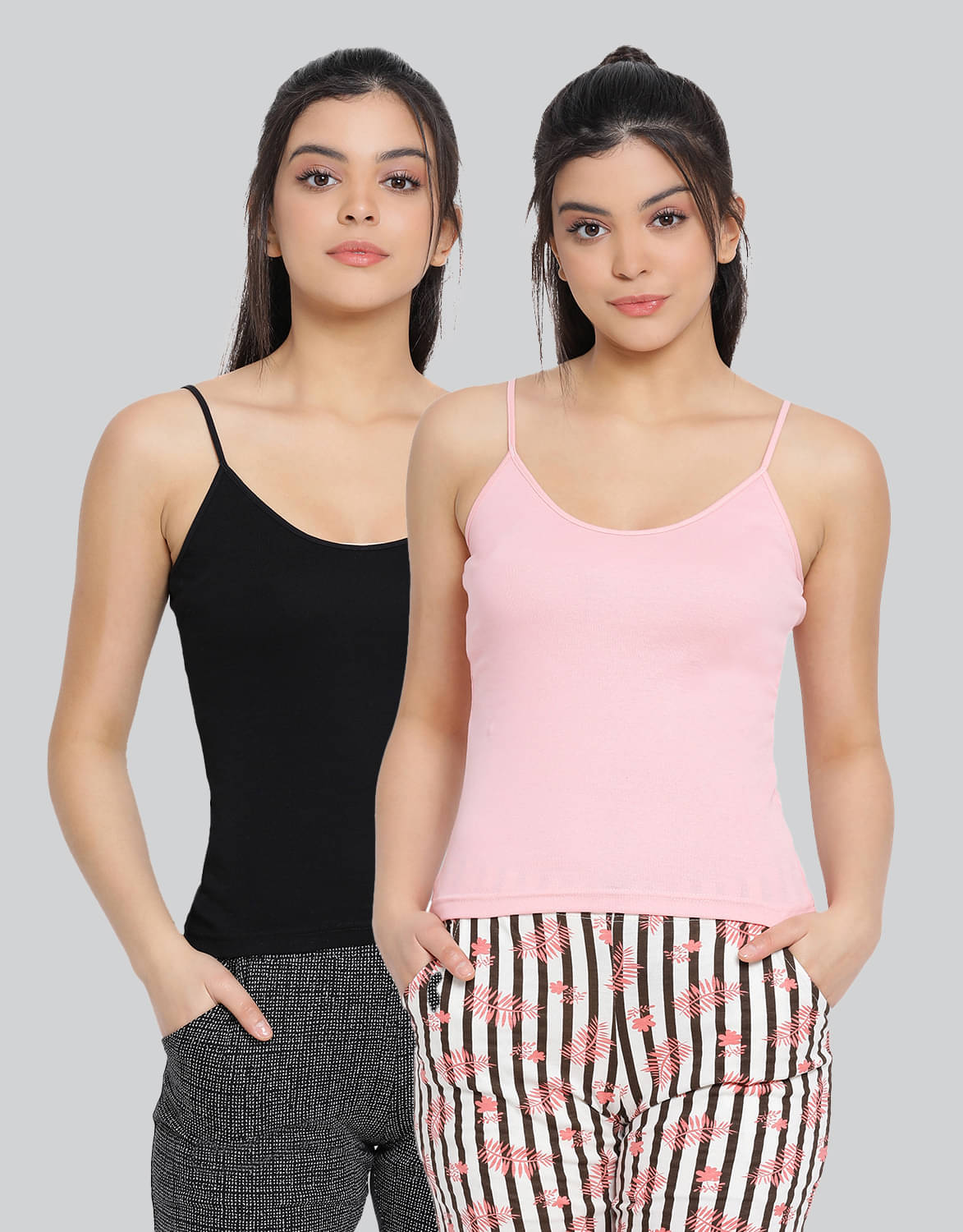 LYRA Cotton Camisoles - Black Single LYRA Cotton Camisoles - Black Single