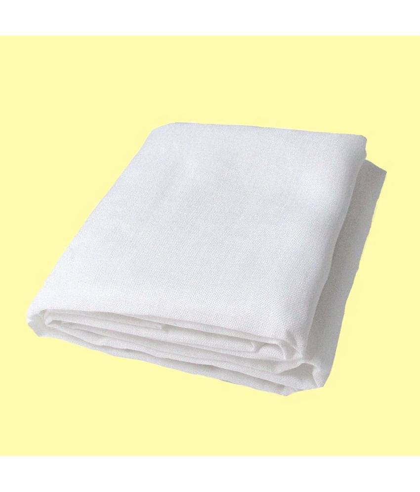 Makhanchor - White Linen Men's Unstitched Shirt Piece ( Pack of 1 ) Makhanchor - White Linen Men's Unstitched Shirt Piece ( Pack of 1 )