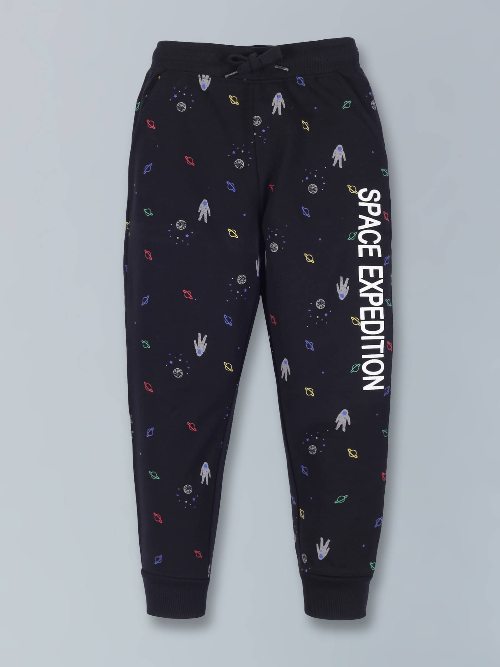     			PLUM TREE Pack of 1 Boys Cotton Blend Trackpant ( Black )