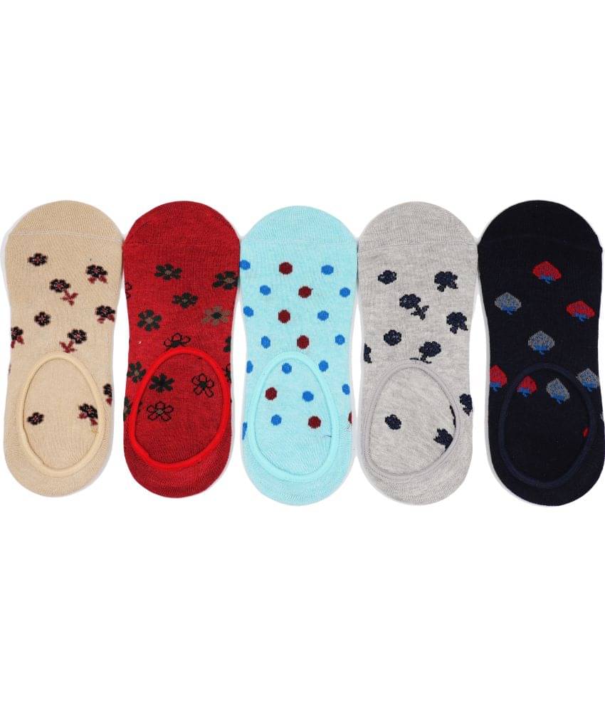     			RC. ROYAL CLASS - Multicolor Cotton Women's No Show Socks ( Pack of 5 )