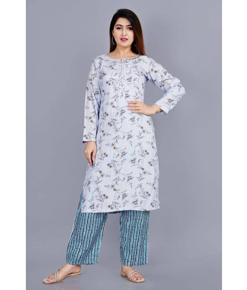 Sanjida - White Cotton Women's Straight Kurti ( Pack of 1 ) Sanjida - White Cotton Women's Straight Kurti ( Pack of 1 )