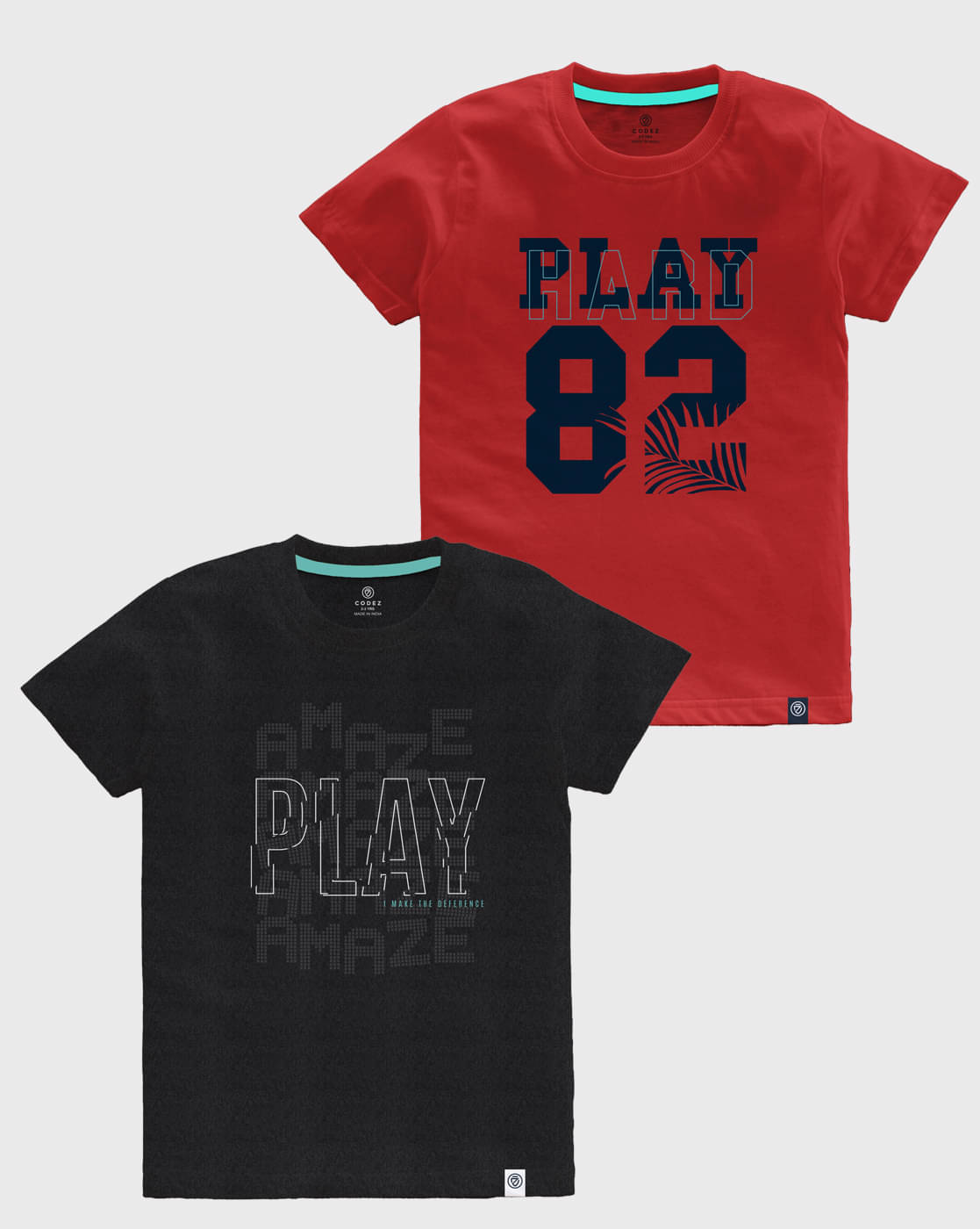     			CODEZ Pack of 1 Boys Cotton T-Shirt ( Multicolor )