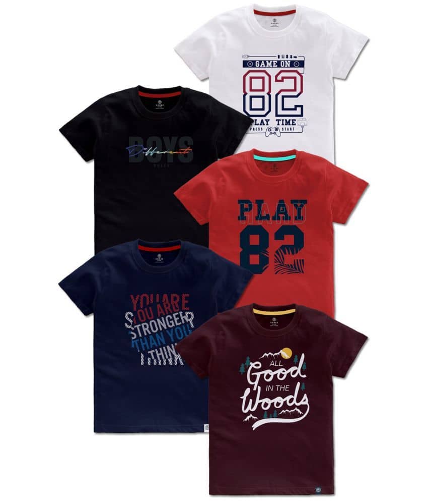 CODEZ Pack of 1 Boys Cotton T-Shirt ( Multicolor )