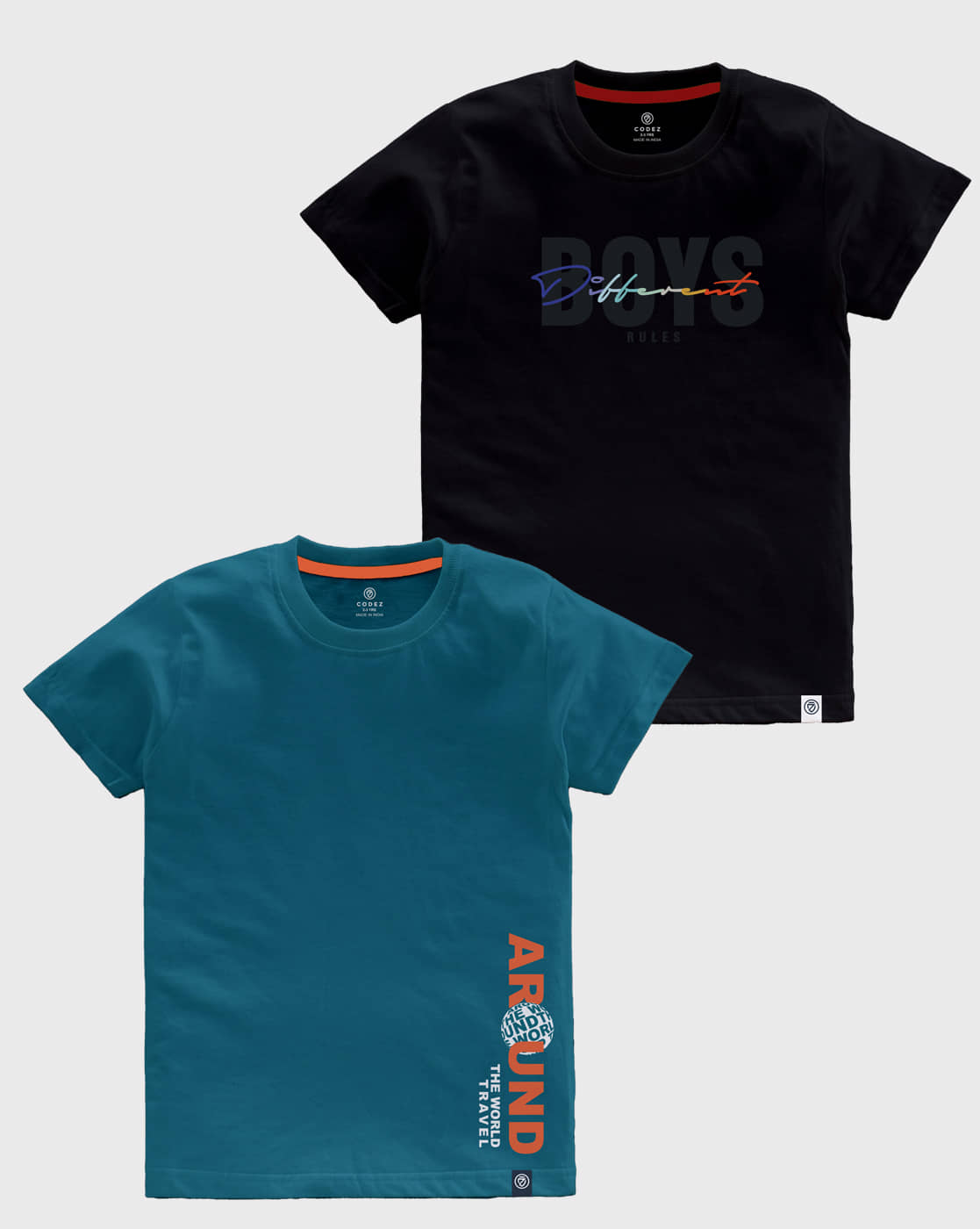CODEZ Pack of 3 Boys Cotton T-Shirt ( Multicolor )