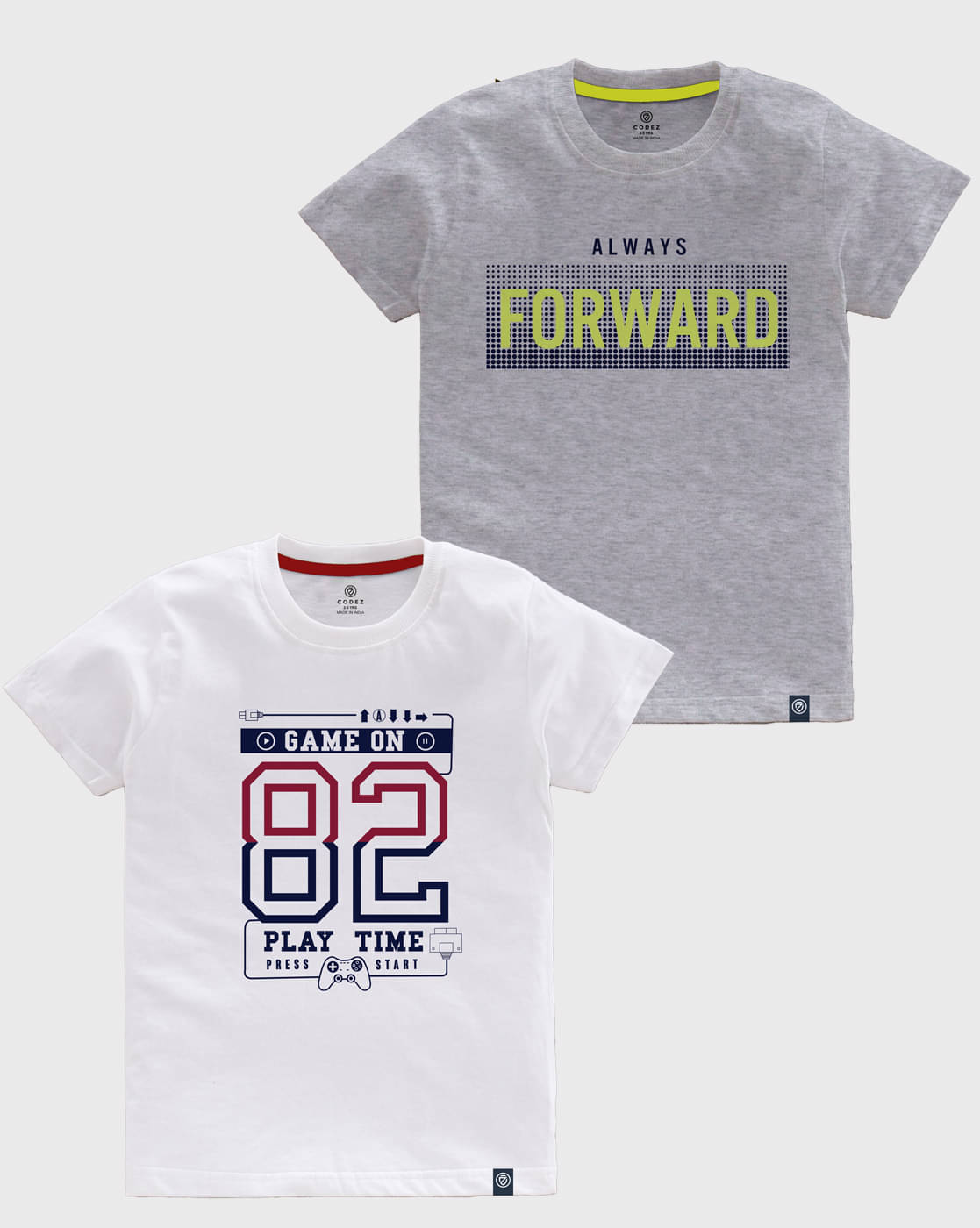     			CODEZ Pack of 1 Boys Cotton T-Shirt ( Multicolor )