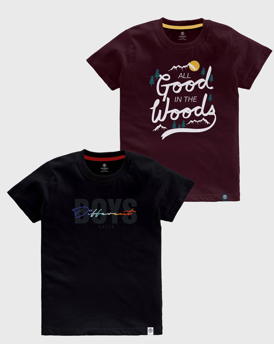     			CODEZ Pack of 5 Boys Cotton T-Shirt ( Multicolor )