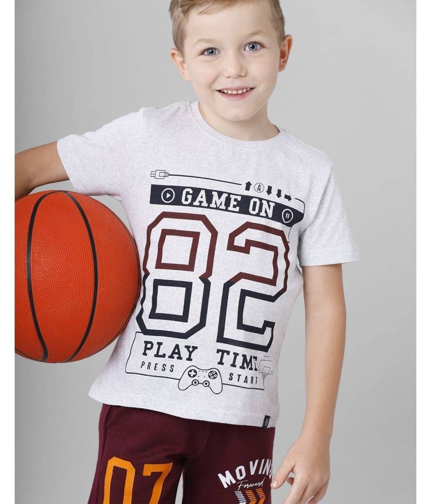     			CODEZ Pack of 2 Boys Cotton T-Shirt ( White )