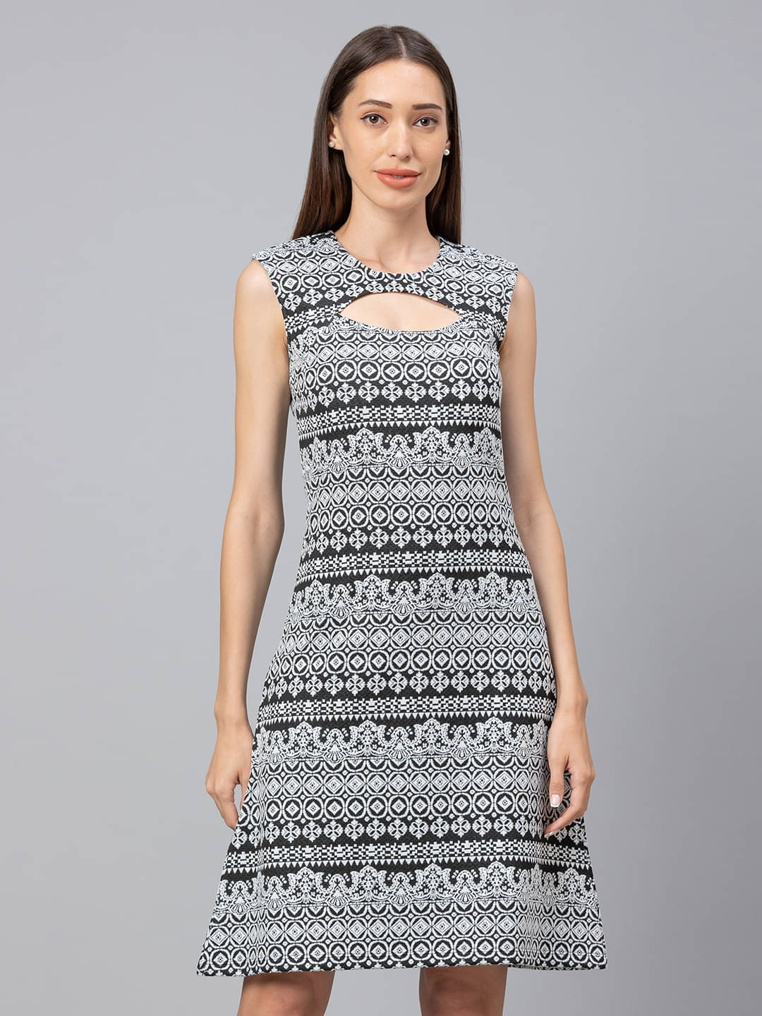 Globus - Black Polyester Women's A-line Dress ( Pack of 1 ) Globus - Black Polyester Women's A-line Dress ( Pack of 1 )