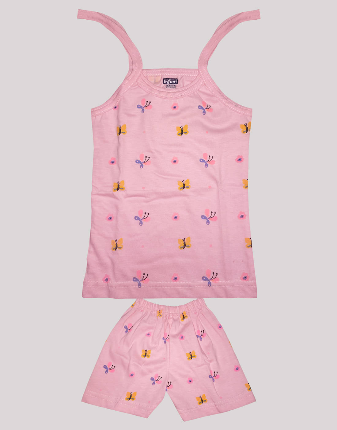     			INFANT Pack of 1 Baby Girls Cotton Top & Shorts ( Pink )