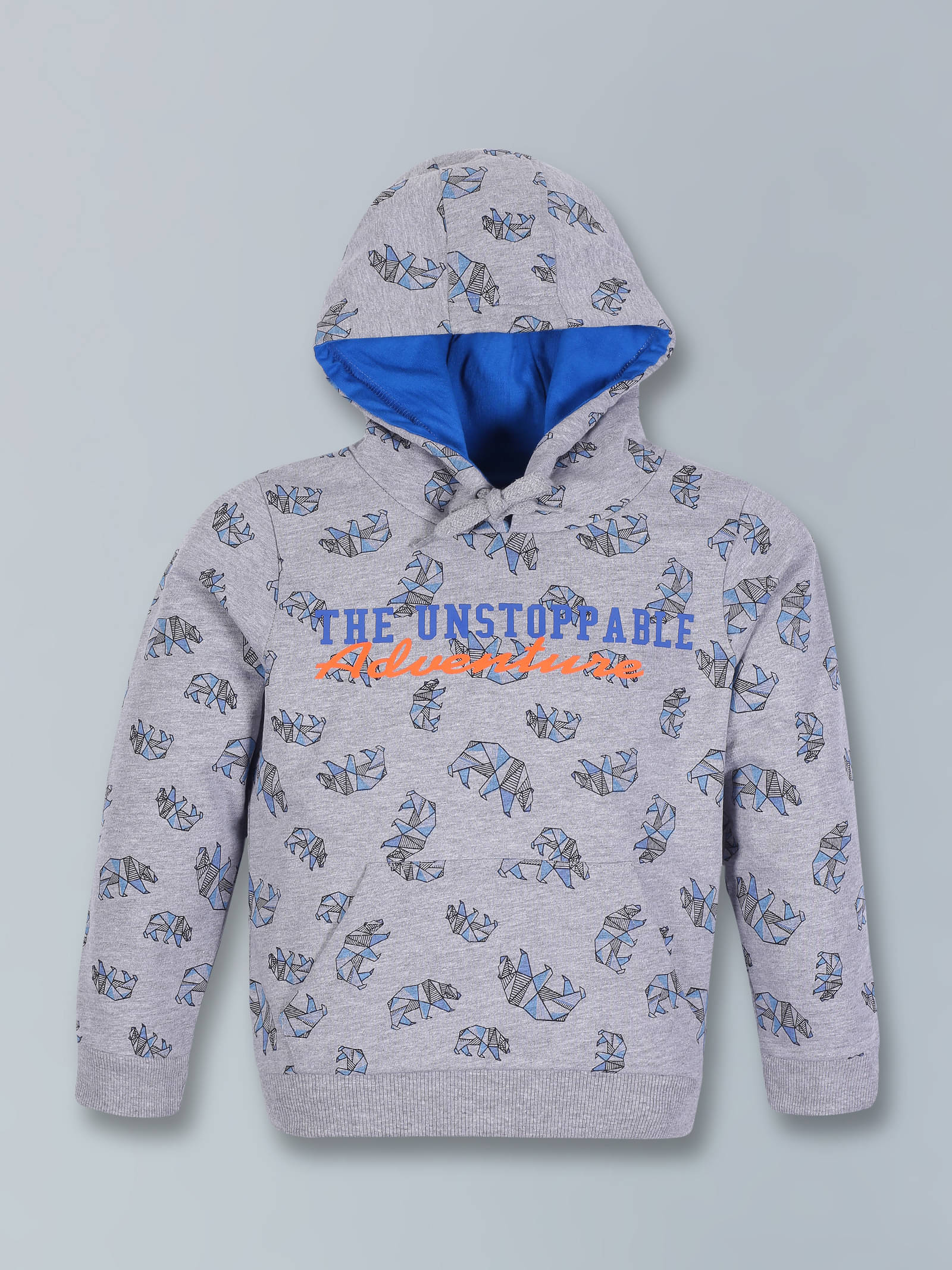     			PLUM TREE Pack of 1 Boys Cotton Blend Sweatshirt ( Grey )