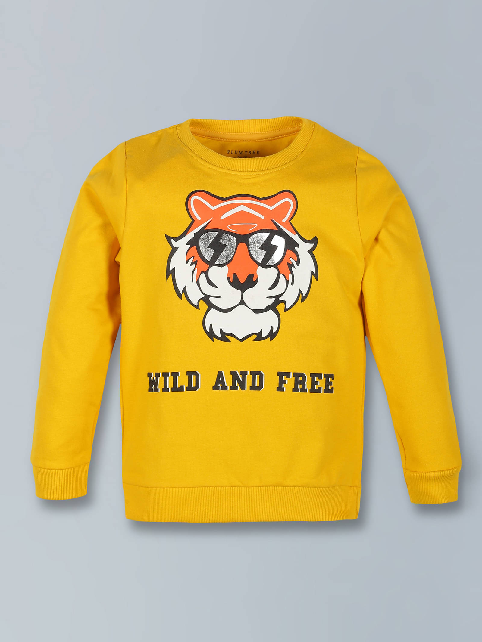    			PLUM TREE Pack of 1 Boys Cotton Blend Sweatshirt ( Yellow )