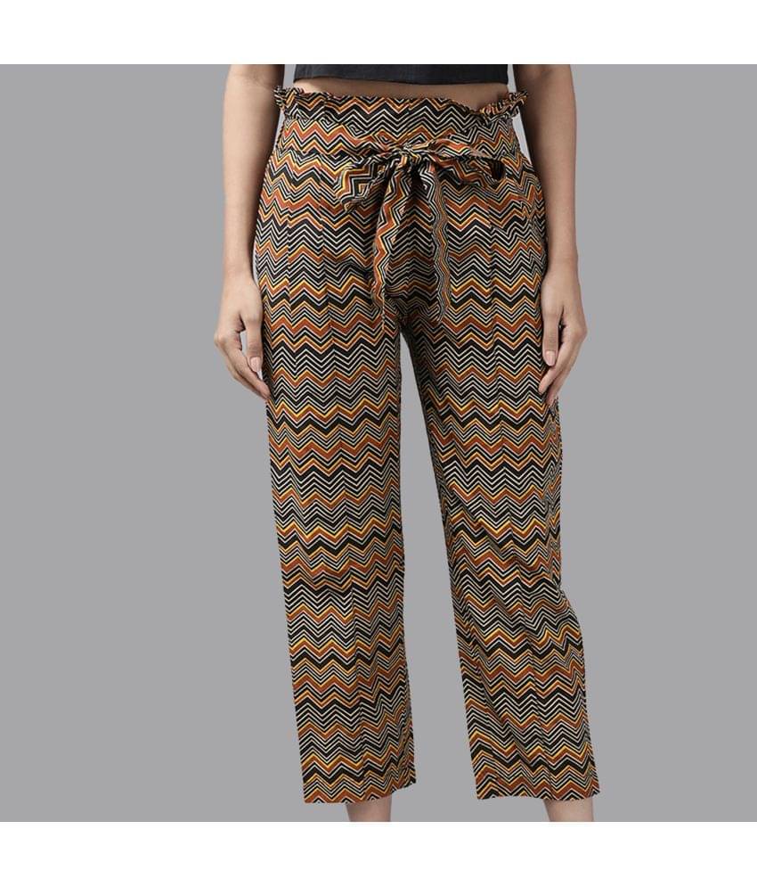     			Yash Gallery - Teal Cotton Regular Women's Casual Pants ( Pack of 1 )