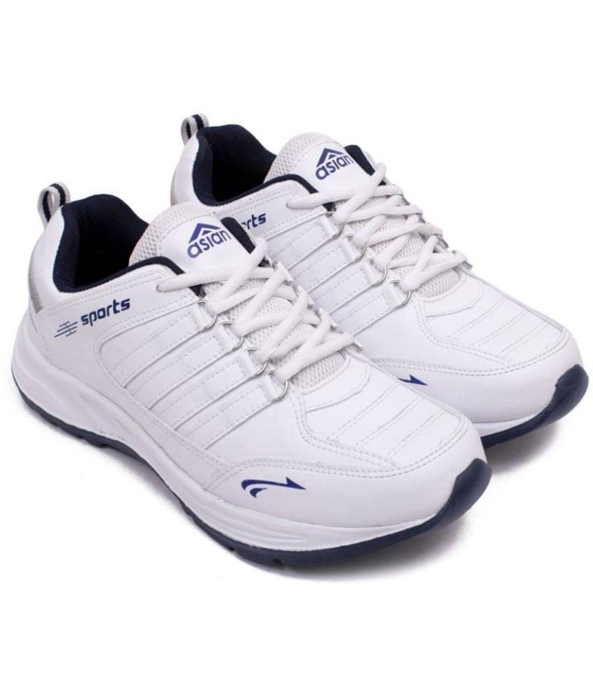     			ASIAN White Men's Sports Running Shoes