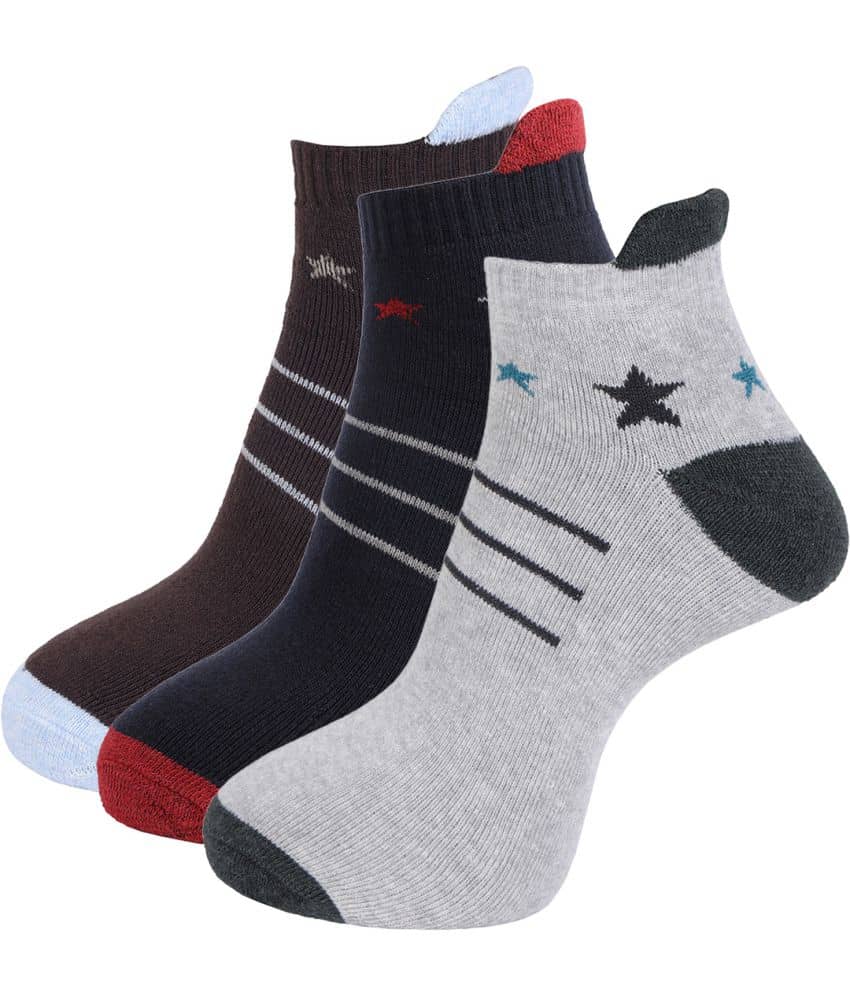 Dollar Socks - Cotton Men's Striped Multicolor Ankle Length Socks ( Pack of 3 ) - Socks | Buy online on ZillyBuy