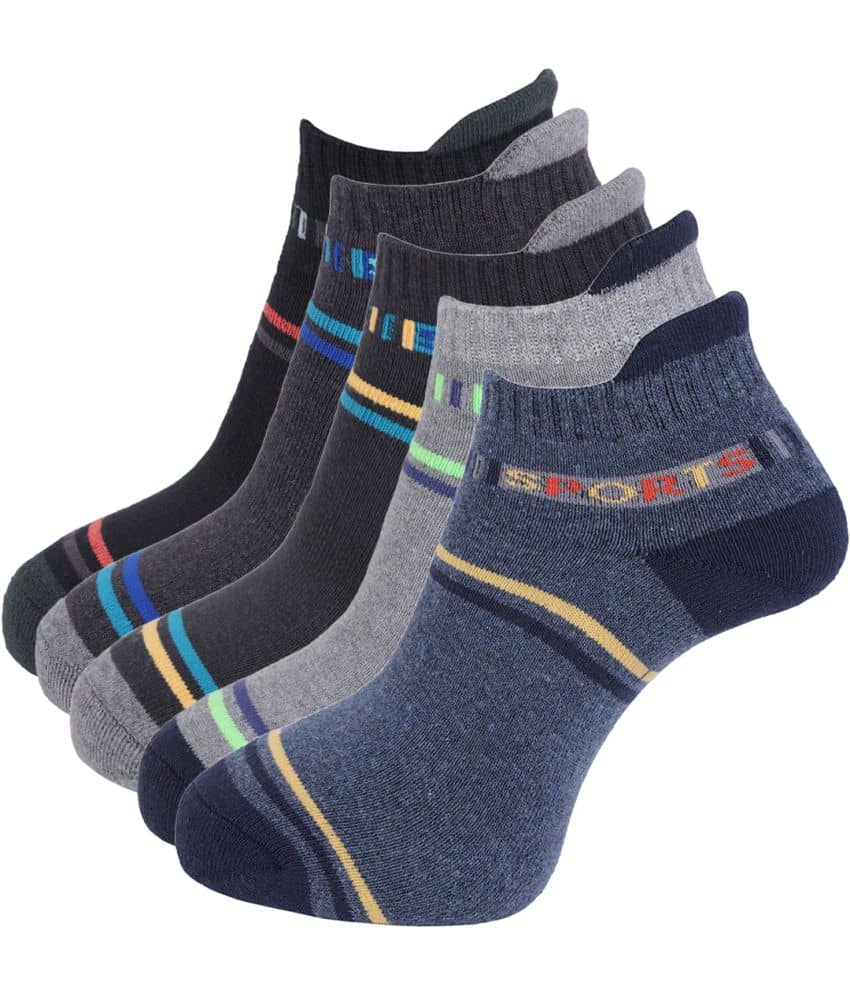 Dollar Socks - Cotton Men's Printed Multicolor Ankle Length Socks ( Pack of 5 ) - Socks | Buy online on ZillyBuy