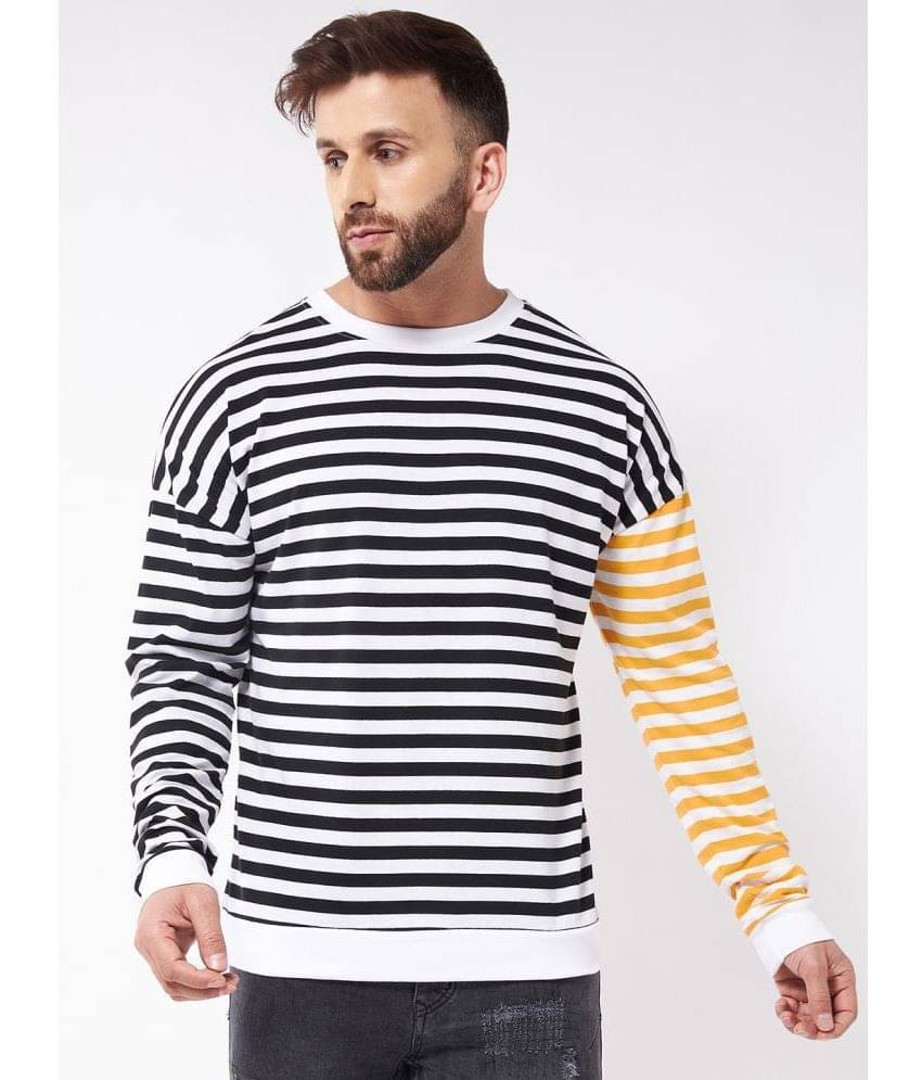 Gritstones Pack of 1 Cotton Blend Oversized Fit Men's T-Shirt ( White ) Gritstones Pack of 1 Cotton Blend Oversized Fit Men's T-Shirt ( White )