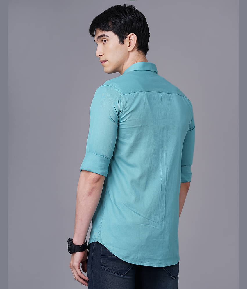 K-LARA - Silver 100% Cotton Slim Fit Men's Casual Shirt ( Pack of 1 )