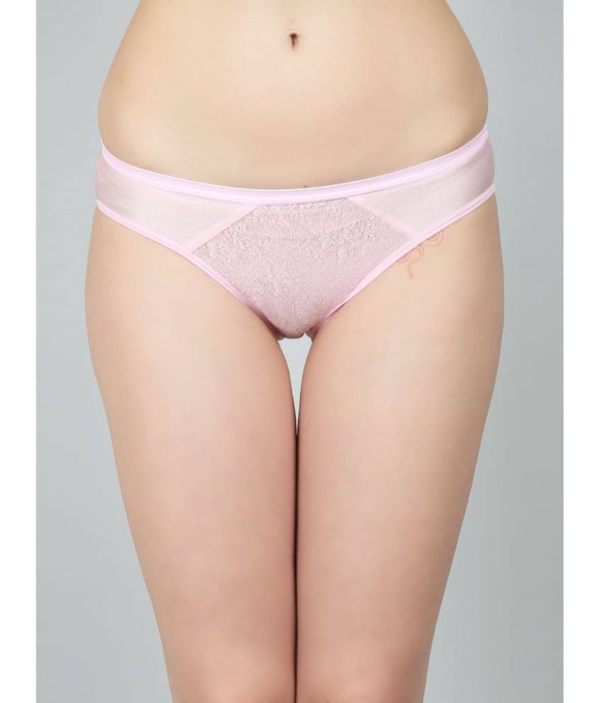     			N-Gal Nylon Self Design Women's Briefs ( Pink ) NTPN11