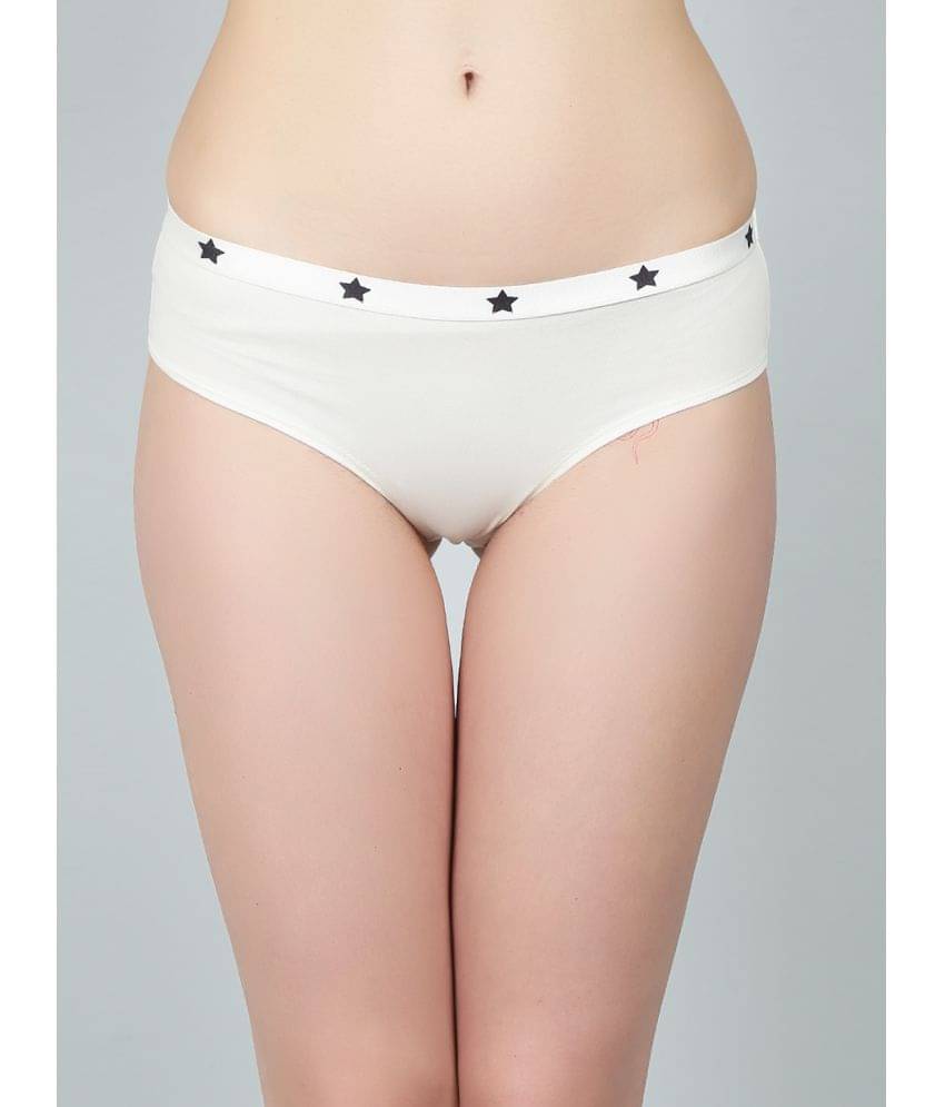     			N-Gal Cotton Printed Women's Hipster ( White ) NRPN19