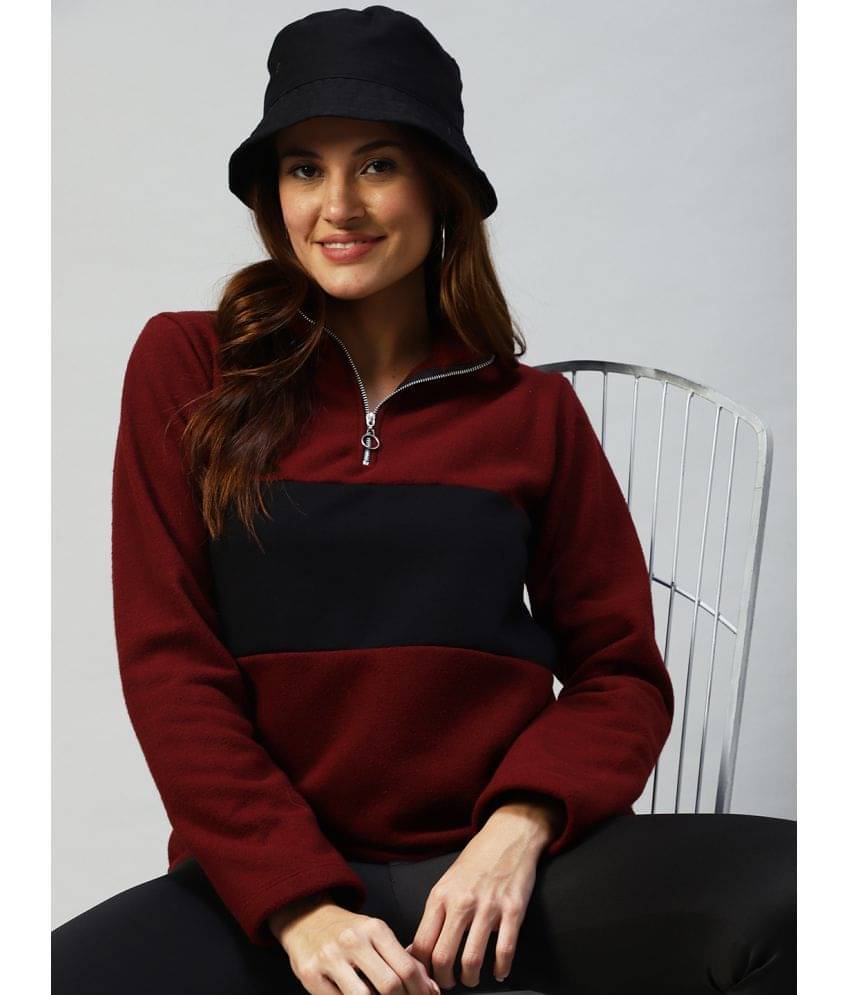 Rigo Fleece Red Zippered Sweatshirt Rigo Fleece Red Zippered Sweatshirt
