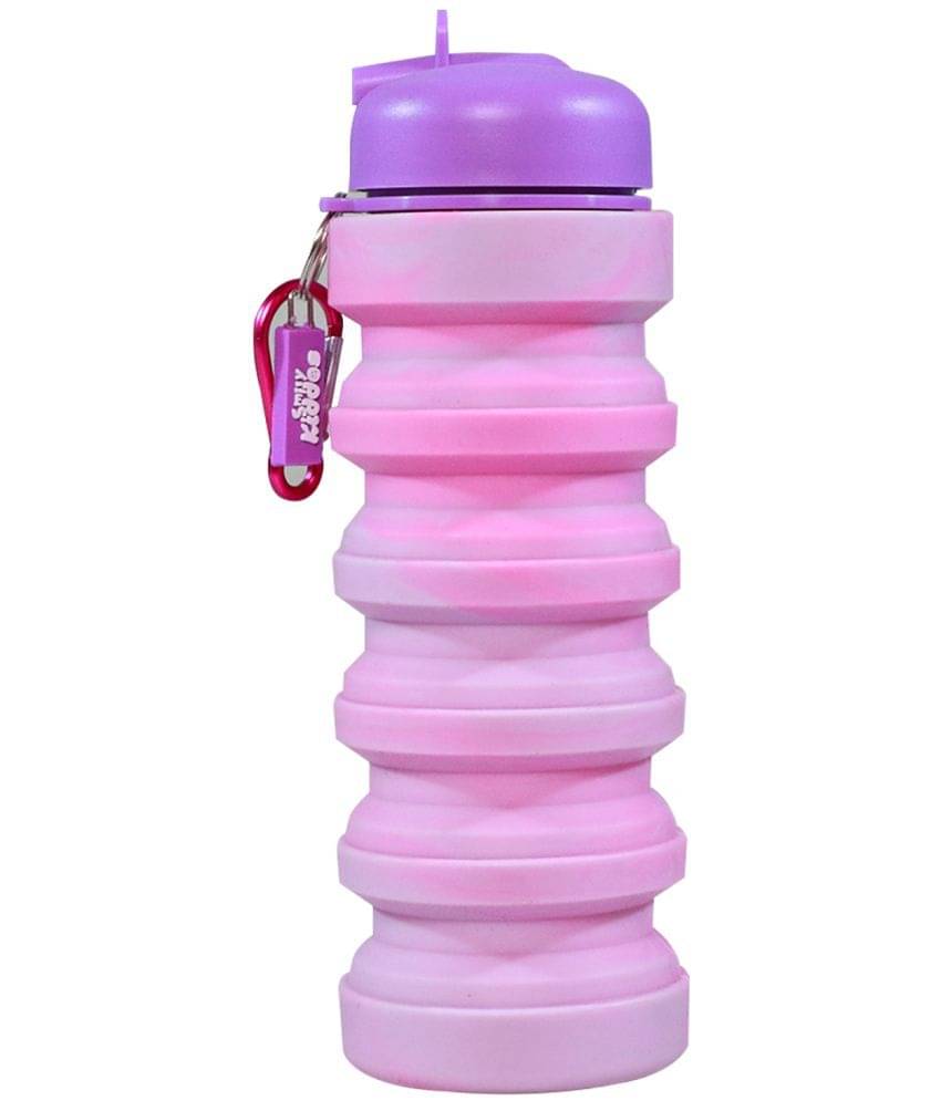 Smily kiddos silicone Purple and Pink Water Bottle Smily kiddos silicone Purple and Pink Water Bottle
