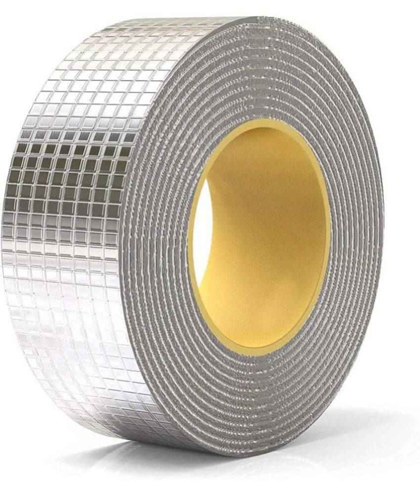     			XFORIA - Silver Single Sided Flax Tape ( Pack of 1 )