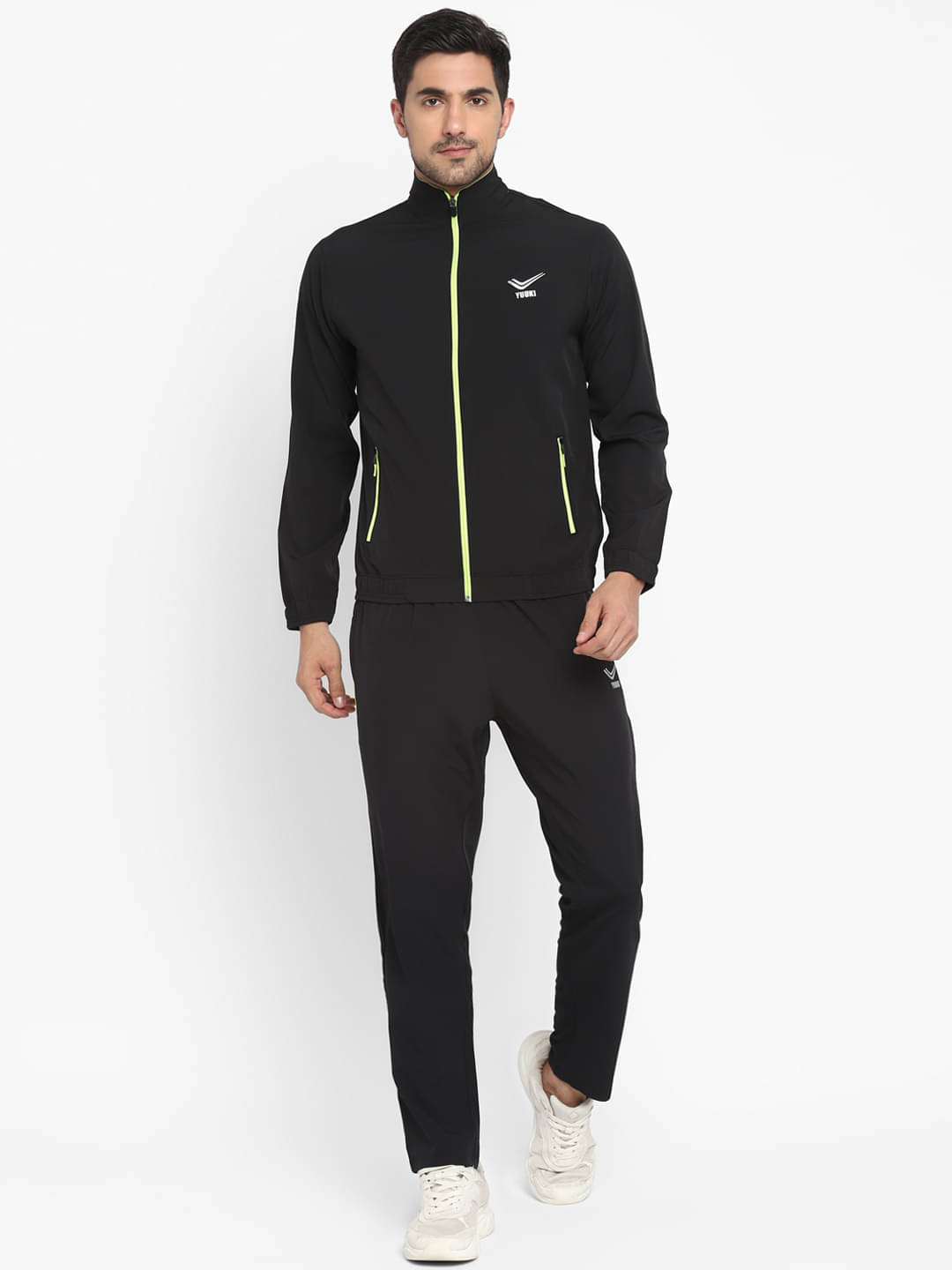 YUUKI - Black Polyester Regular Fit Printed Men's Sports Tracksuit ( Pack of 1 ) YUUKI - Black Polyester Regular Fit Printed Men's Sports Tracksuit ( Pack of 1 )
