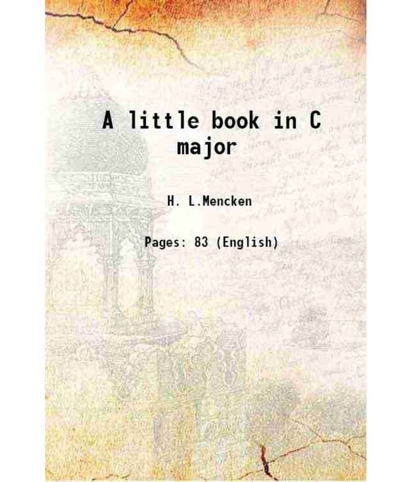     			A little book in C major 1916 [Hardcover]