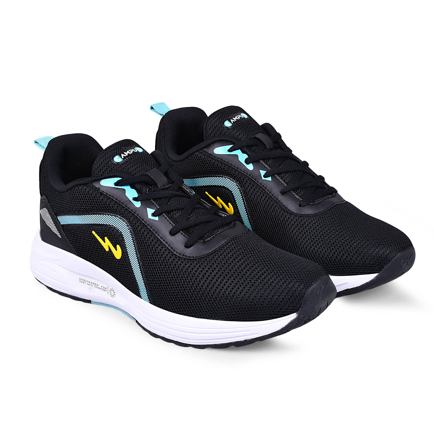 Campus - CAMP-GLACIER Black Men's Sports Running Shoes - Sports Shoes | Buy online on ZillyBuy