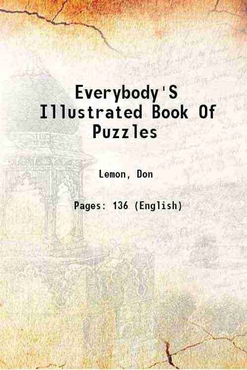     			Everybody'S Illustrated Book Of Puzzles 1890 [Hardcover]