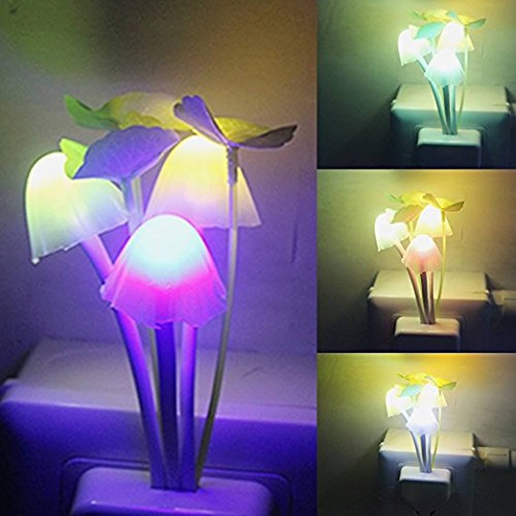 Gatih Mushroom Lamp Automatic Sensor Light Multi-Color Changing Best Night Avatar LED Bulbs, Pack of 1 Gatih Mushroom Lamp Automatic Sensor Light Multi-Color Changing Best Night Avatar LED Bulbs, Pack of 1