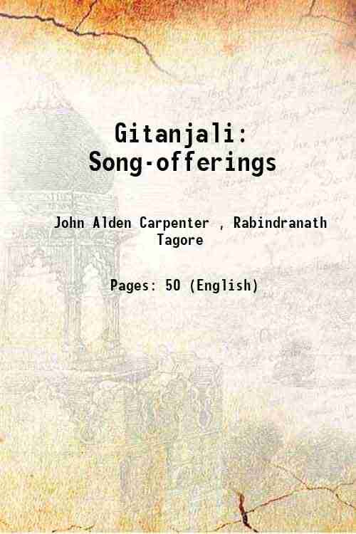     			Gitanjali Song-offerings 1914 [Hardcover]