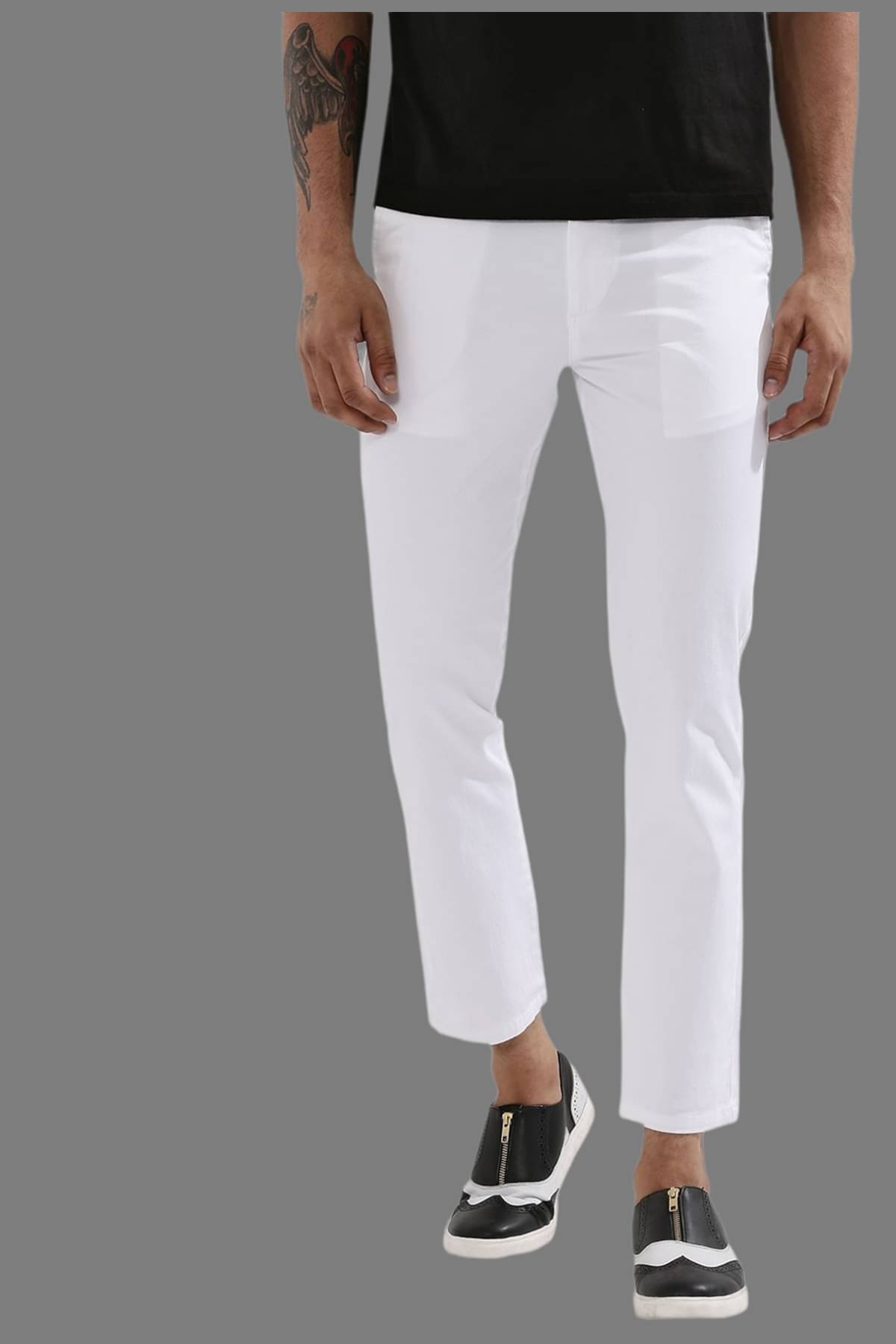     			HALOGEN White Regular Formal Trouser ( Pack of 1 )