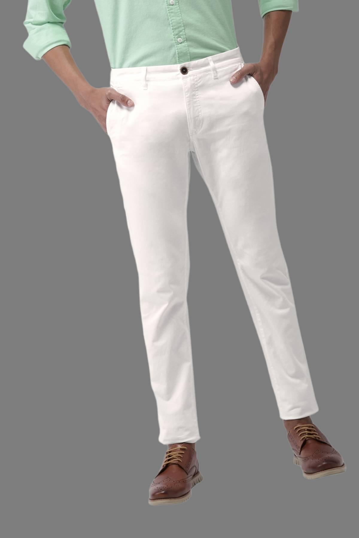     			HALOGEN White Regular Formal Trouser ( Pack of 1 )