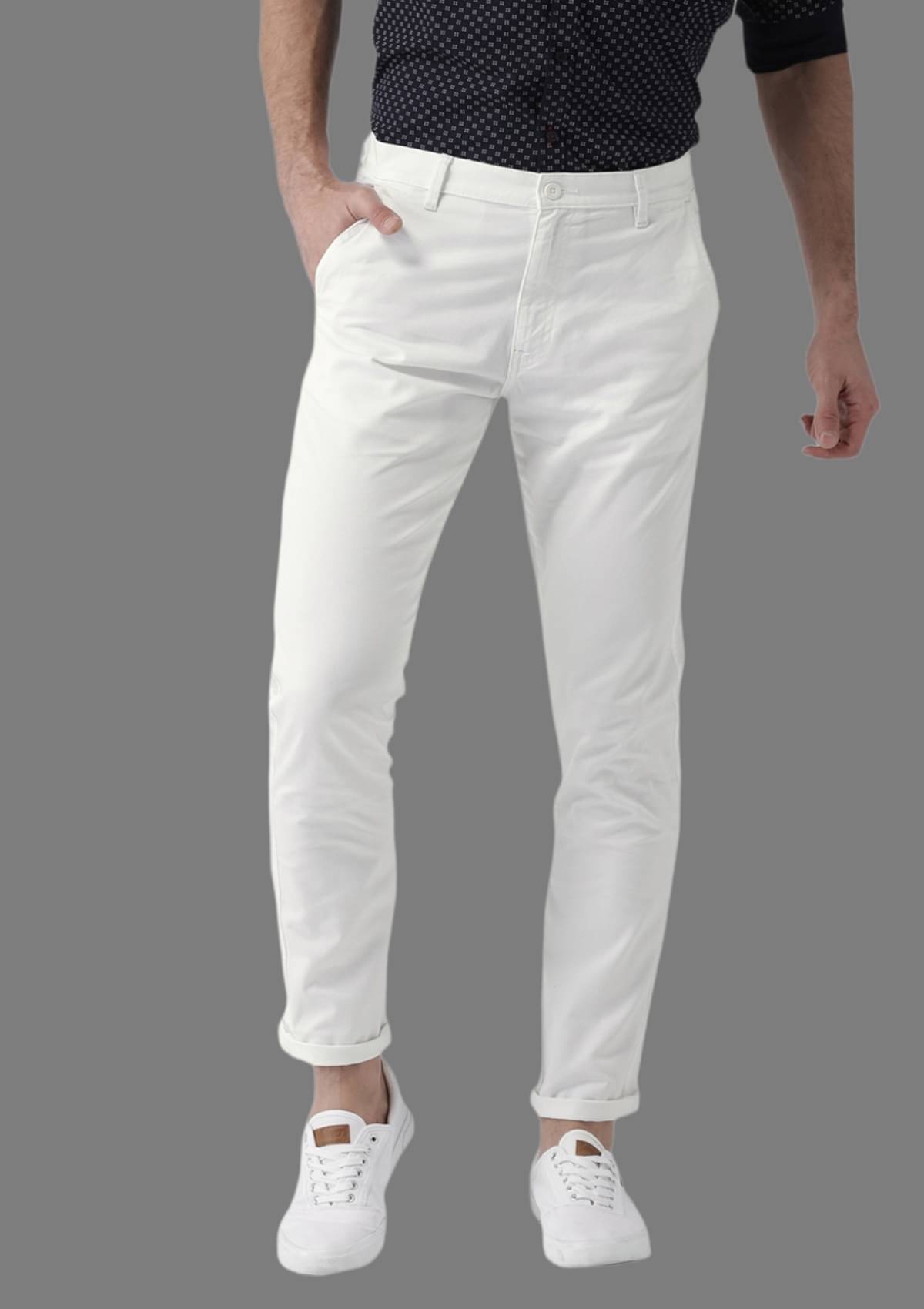     			HALOGEN White Regular Formal Trouser ( Pack of 1 )