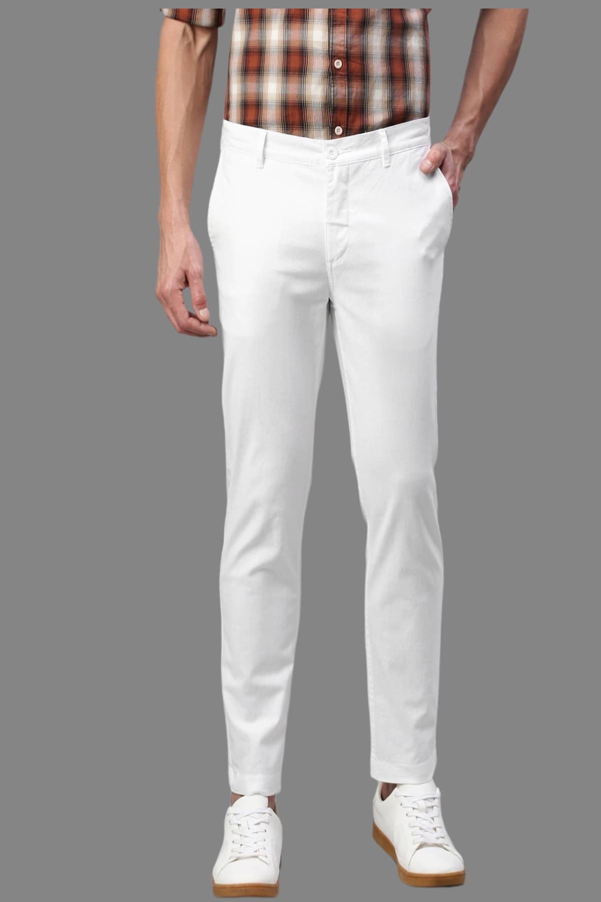     			HALOGEN White Regular Formal Trouser ( Pack of 1 )
