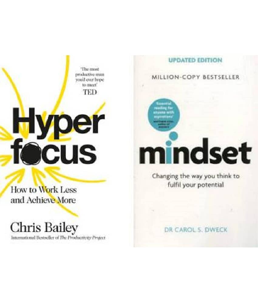 Hyperfocus + Mindset ,Chris Bailey, Dr. Carol S. Dweck - Stationery | Buy online on ZillyBuy