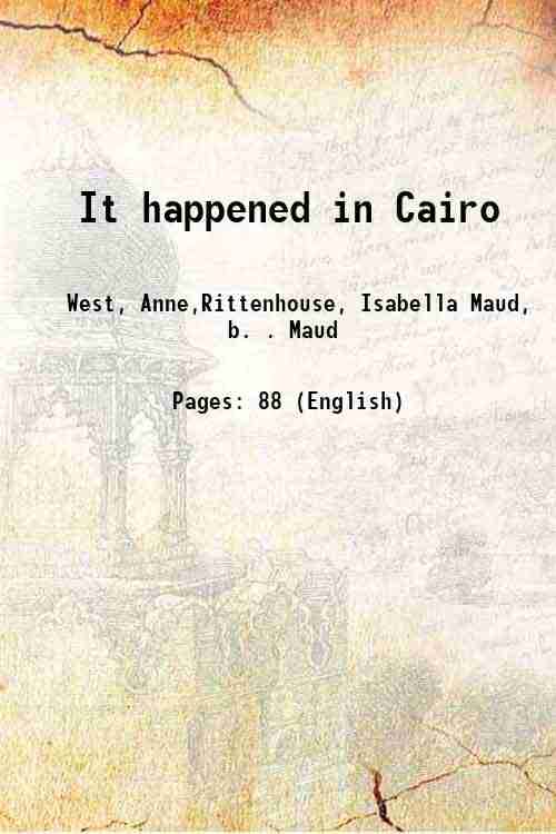     			It happened in Cairo 1940 [Hardcover]