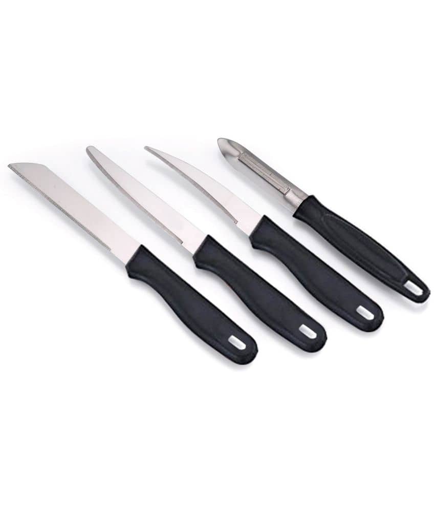 KVG - Black Stainless Steel Utility Knife Blade Length 4 cm ( Pack of 4 )