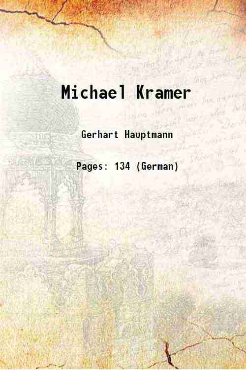     			Michael Kramer 1901 [Hardcover]